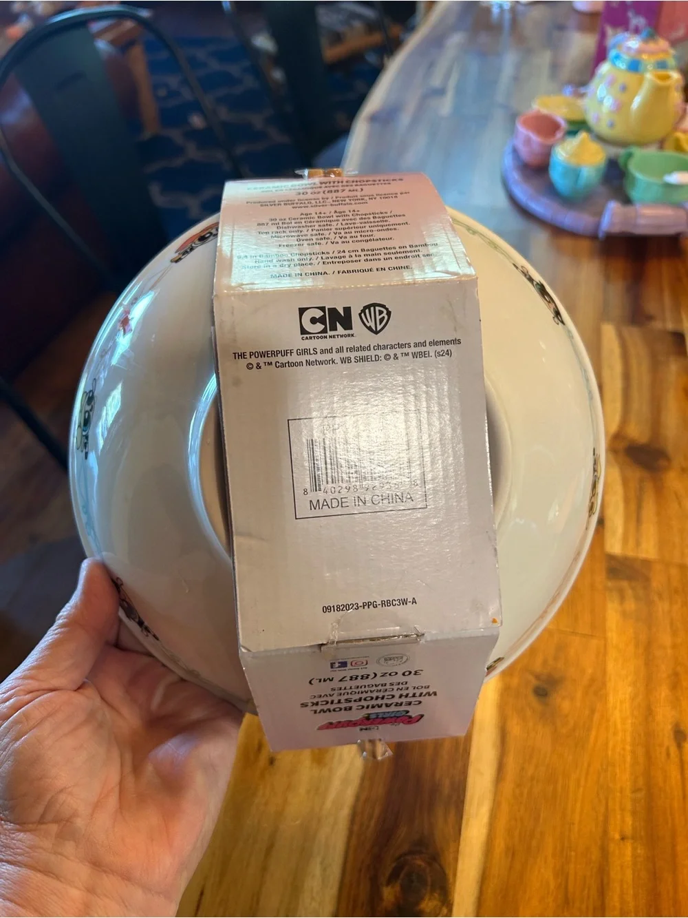 New - CN Powderpuff Girls Ramen Bowl w/chopsticks